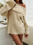 'Clarimond' Drop Shoulder Oversized Knit Sweater - Celes Fashion